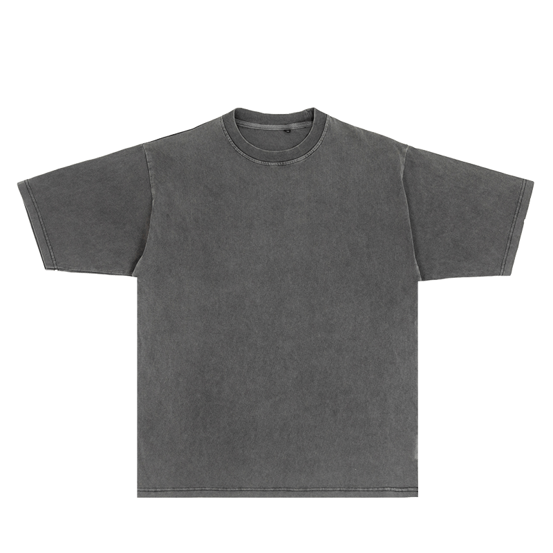 Oversize mini embroidered logo T-shirt - washed gray