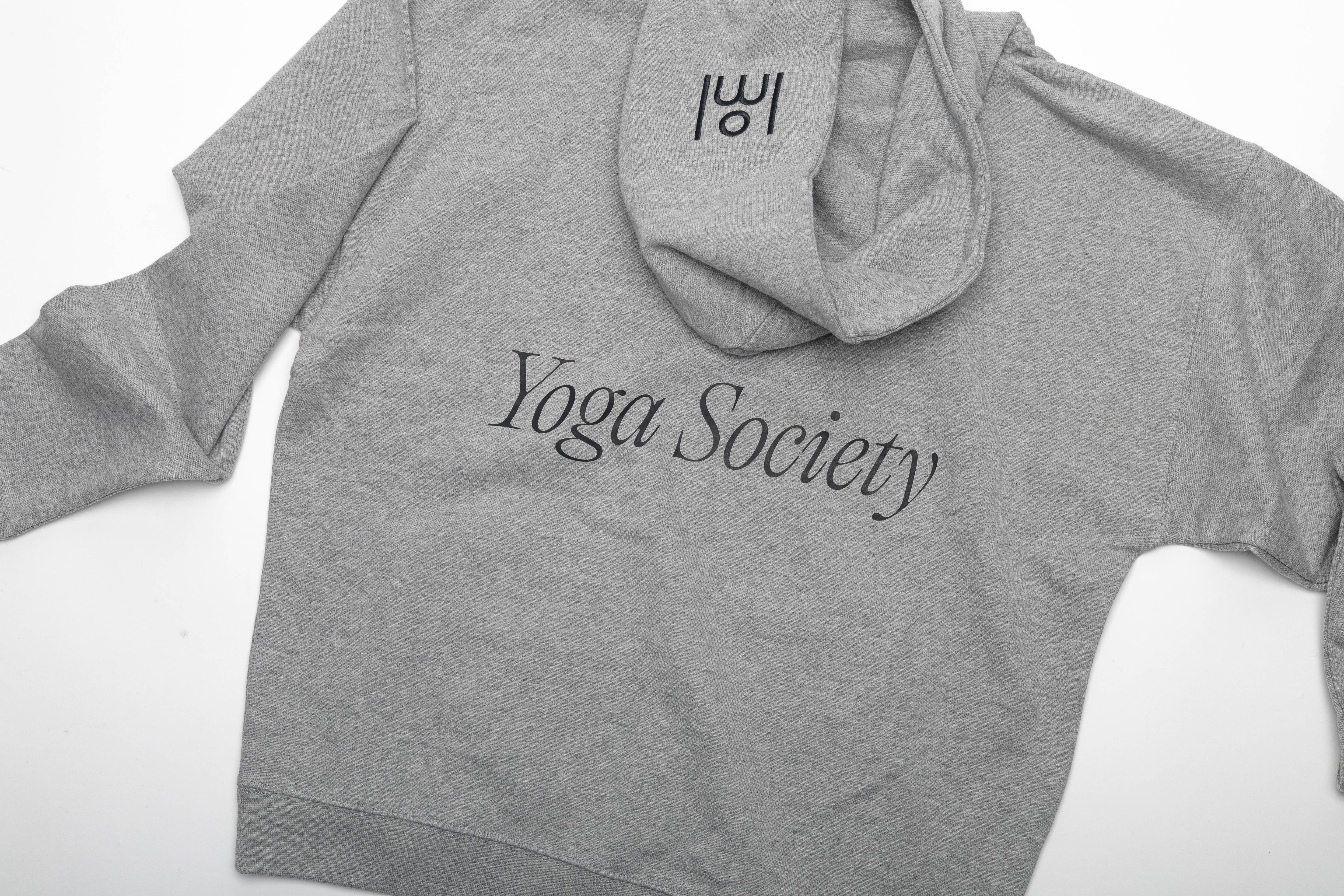 Ultra Heavyweight "Yoga Society" embroidered logo Hoodie