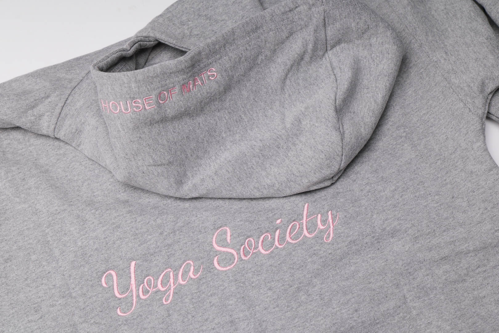 Ultra Heavyweight "Yoga Society" lady like embroidered Hoodie